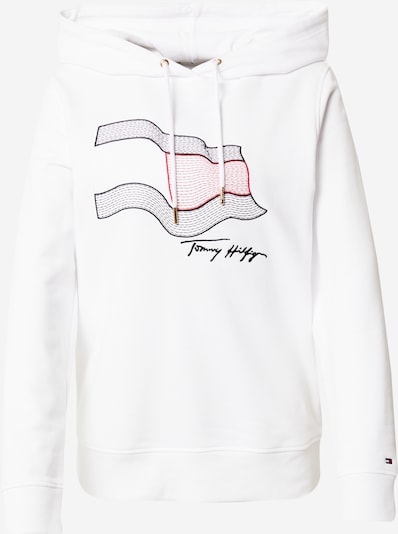 TOMMY HILFIGER Sweatshirt en bleu nuit / rouge / blanc, Vue avec produit