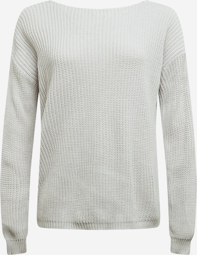 GLAMOROUS CURVE Pullover in hellgrau / schwarz, Produktansicht