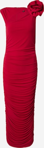 Rochie de seară de la Karen Millen pe roșu: față