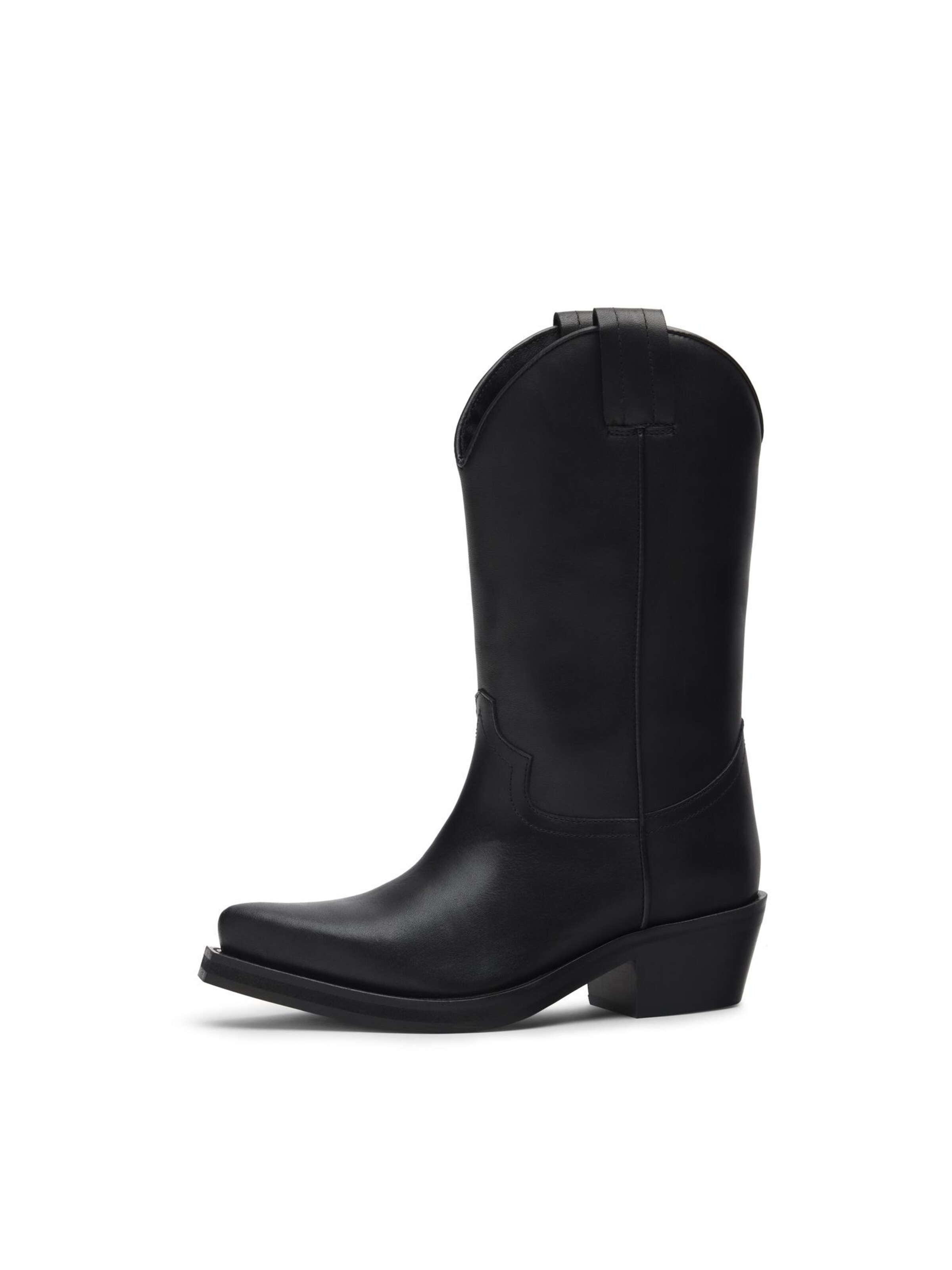Bottes de cowboy SACHA en noir : devant