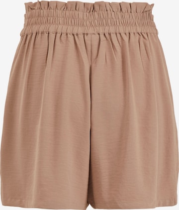 VILA Regular Trousers 'Rasha' in Brown