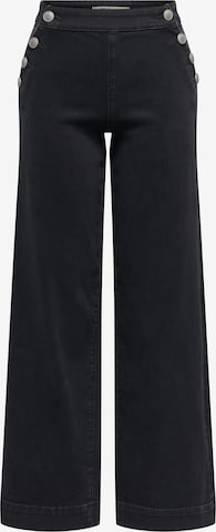Wide Leg Jean 'ONLMADISON' ONLY en noir : devant
