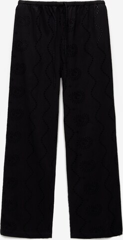 Loosefit Pantaloni di Pull&Bear in nero: frontale