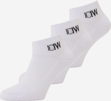 ICANIWILL - Meias de desporto em branco: frente