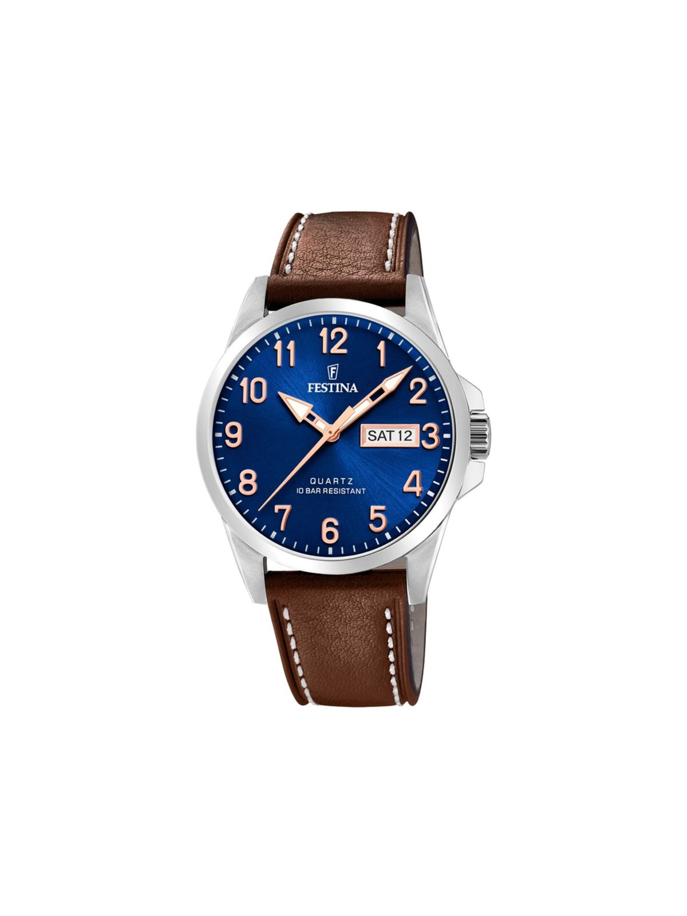 FESTINA Analoog horloge in Blauw: voorkant