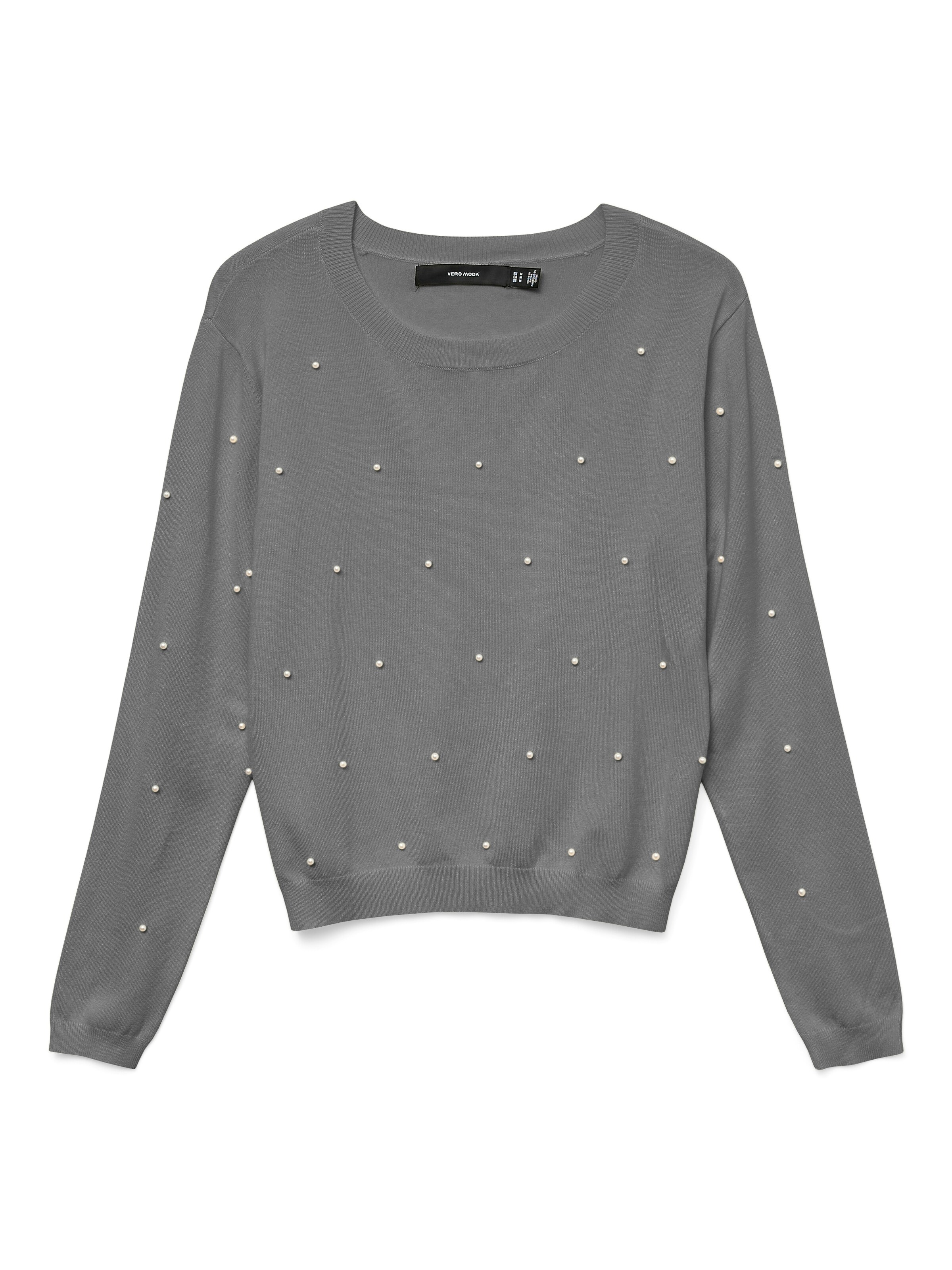 VERO MODA Sweater in Grey: front