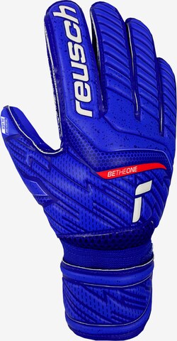 REUSCH Athletic Gloves in Blue: front