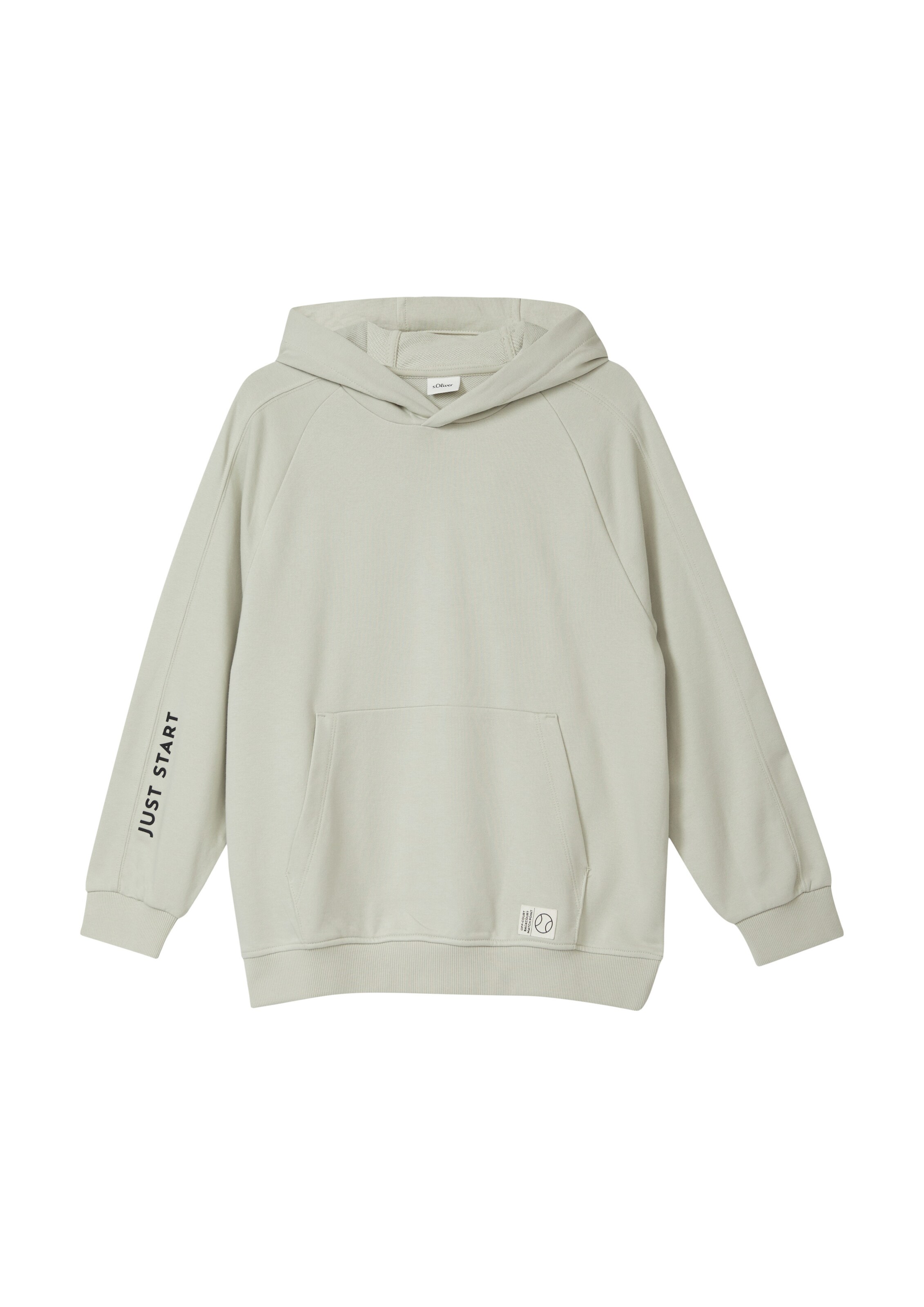 s.Oliver Sweatshirt in Grijs: voorkant