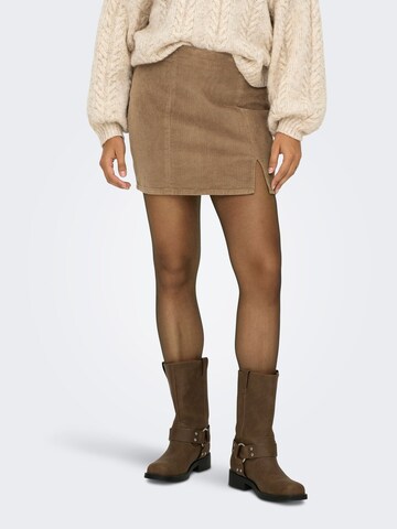 ONLY Skirt 'ONLLeni-Global' in Brown: front