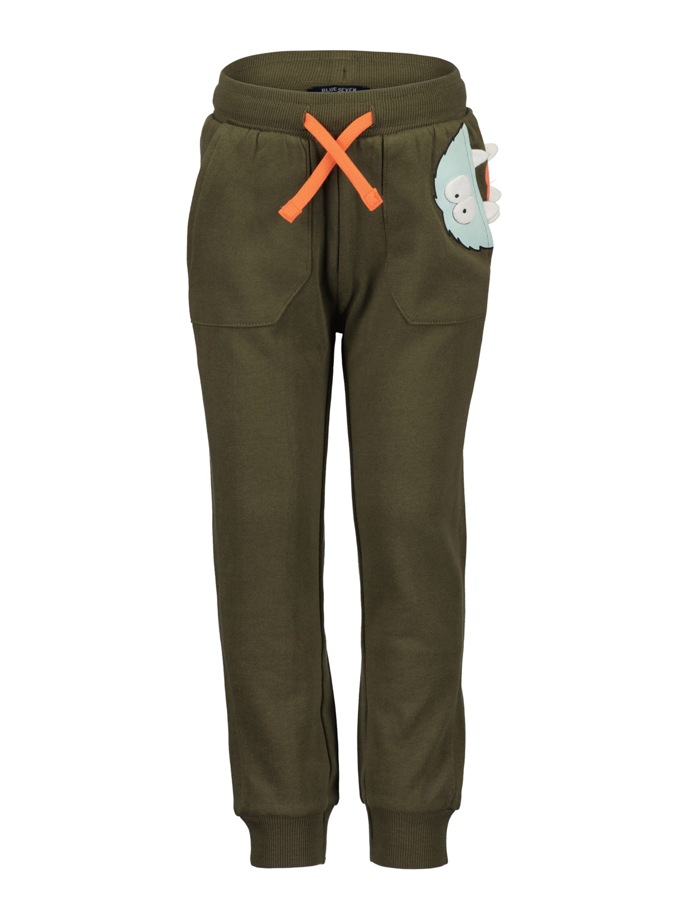 BLUE SEVEN Ozke Hlače | zelena barva: sprednja stran