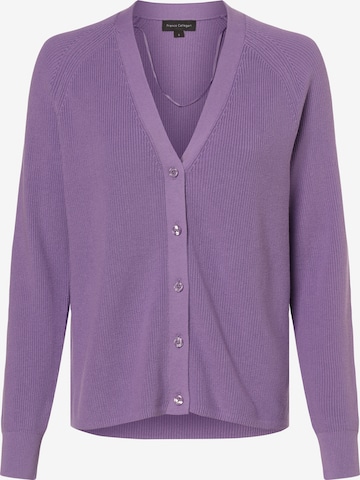 Franco Callegari Knit Cardigan in Purple: front