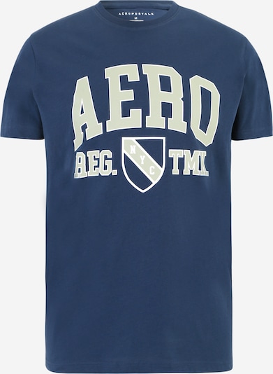 AÉROPOSTALE T-shirt i marinblå / rökgrå / vit, Produktvy