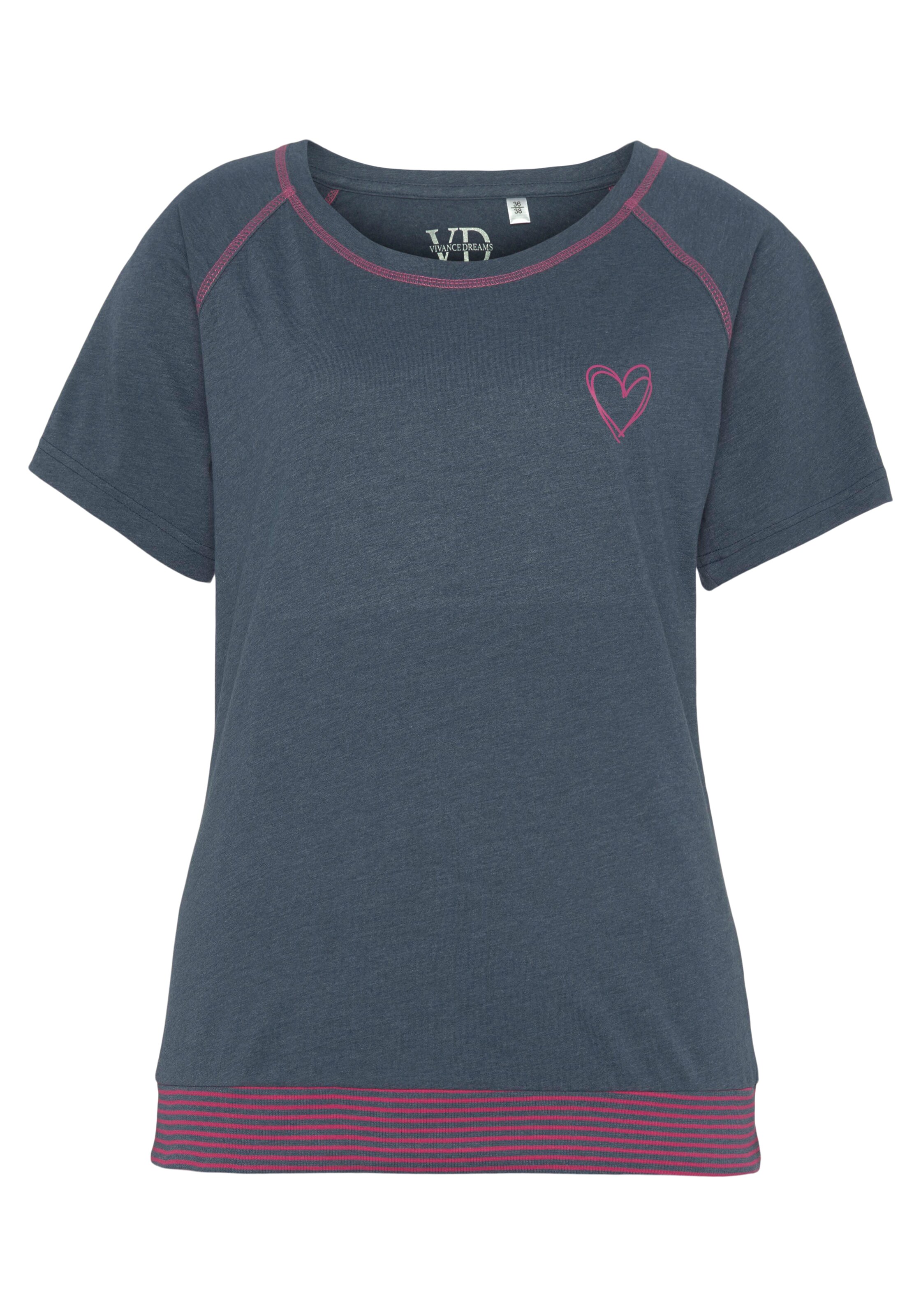 VIVANCE Short Pajama Set in Blue