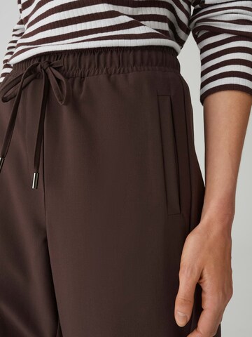OPUS Loose fit Pants 'Melane' in Brown