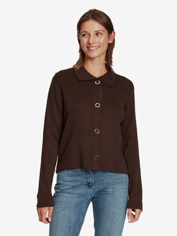 Betty Barclay Knit Cardigan in Brown: front
