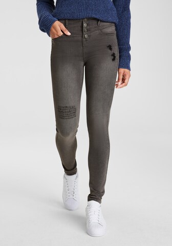 ARIZONA Skinny Jeans in Grey: front