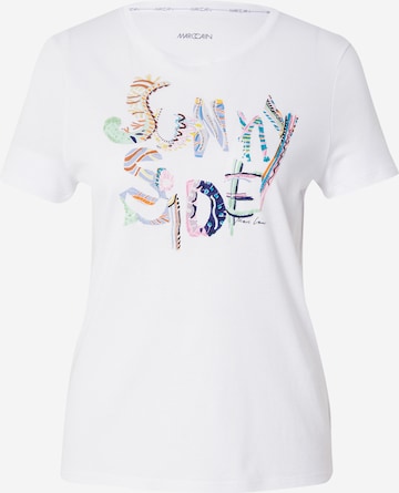 T-shirt Marc Cain en blanc : devant