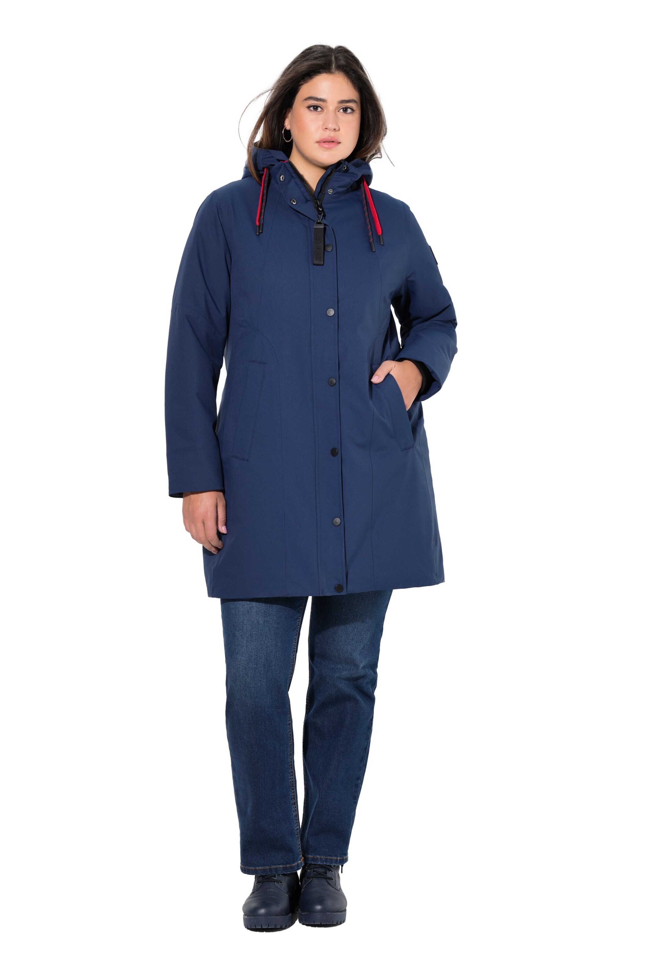 Ulla Popken Winter coat in Blue: front