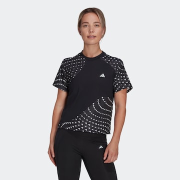 ADIDAS PERFORMANCE Λειτουργικό μπλουζάκι 'Run It Brand Love' σε μαύρο: μπροστά
