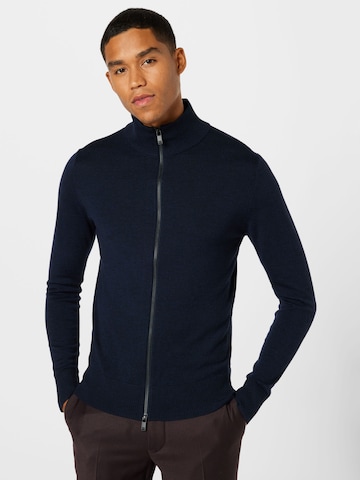 DRYKORN Regular fit Gebreid vest 'ANTONIO' in Blauw: voorkant