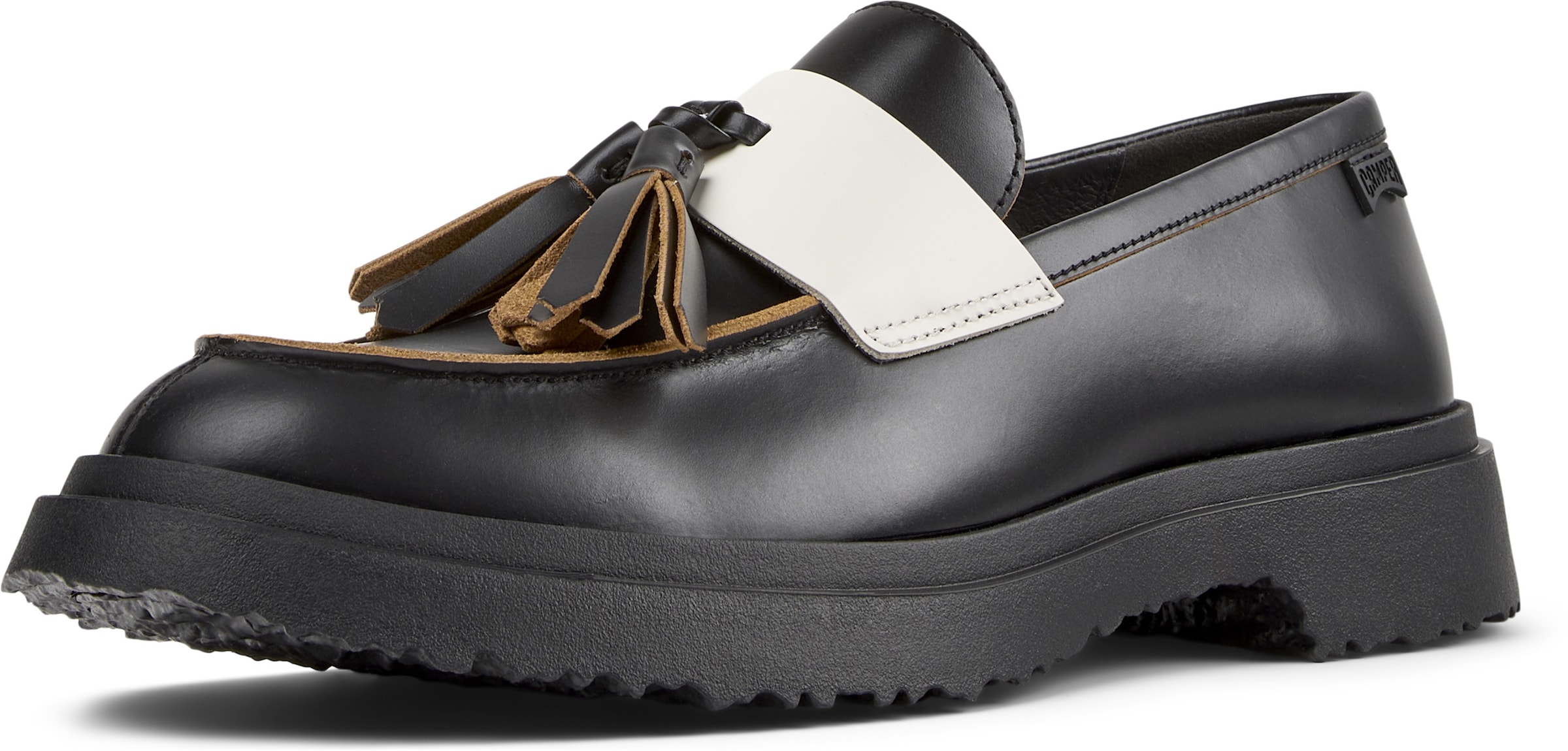 Slipper 'Walden Twins' di CAMPER in nero: frontale