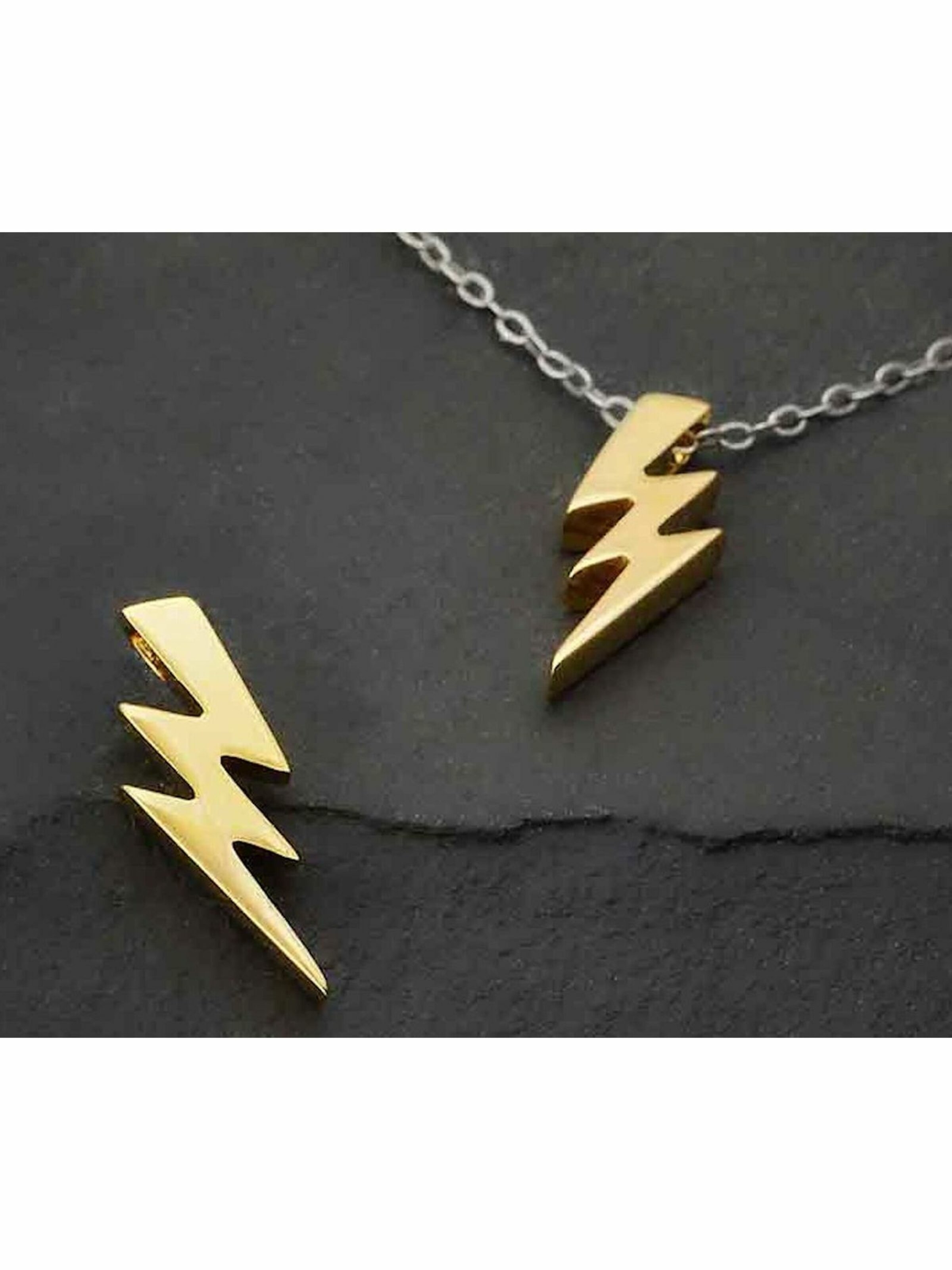 Gemshine Necklace 'BLITZ' in Gold