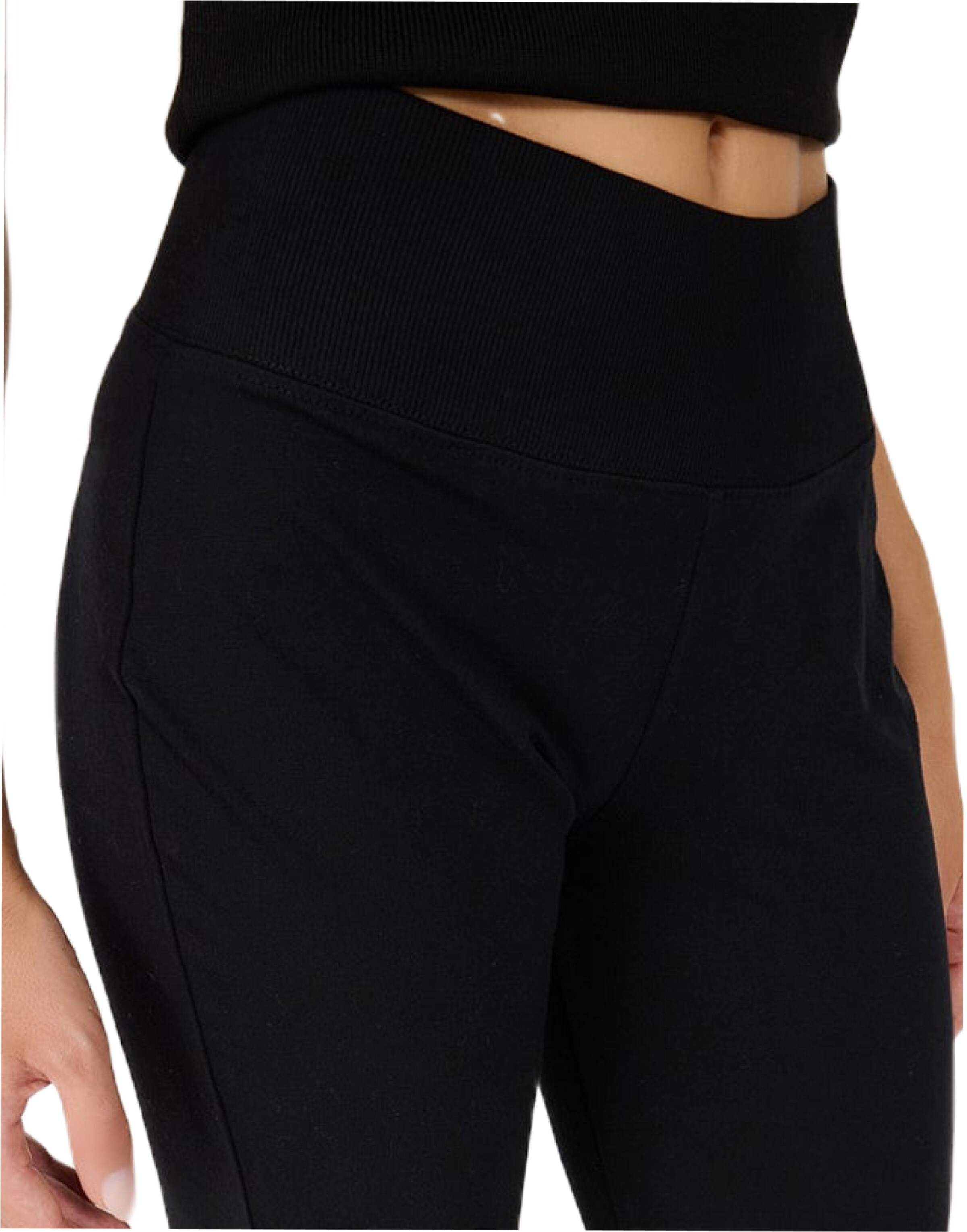 No Matter What Flared Chino in Zwart