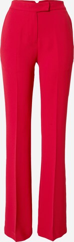 Twinset Rozkloszowany krój Spodnie w kant w kolorze czerwony: przód