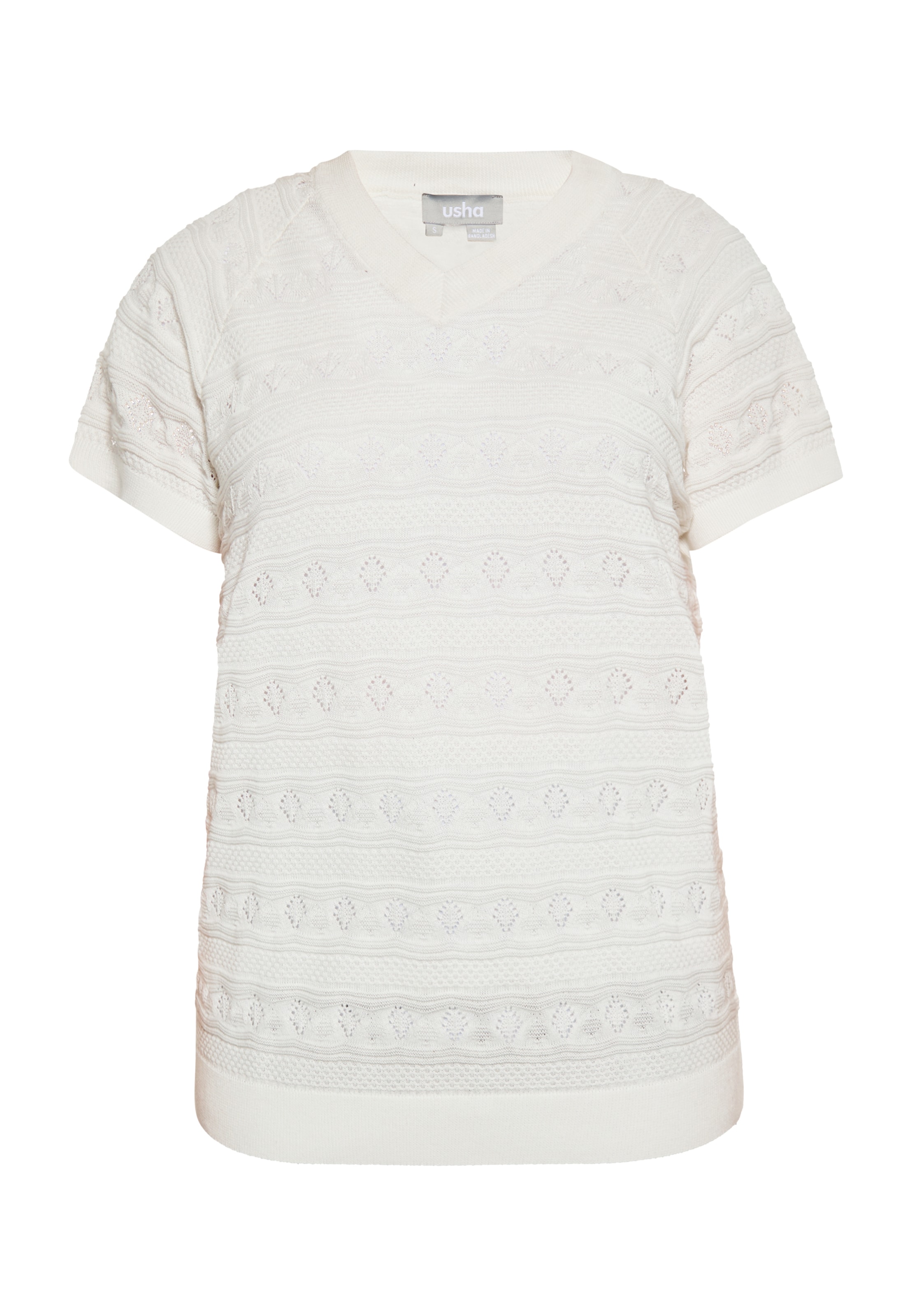 Usha Пуловер в бяло: отпред