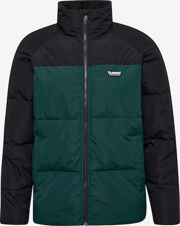 Hummel Winterjas in Groen: voorkant