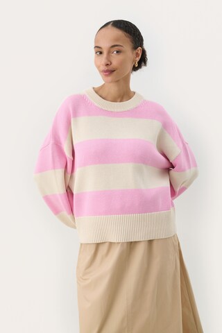 Part Two Pullover i overstørrelse 'Serafine' i beige: forside