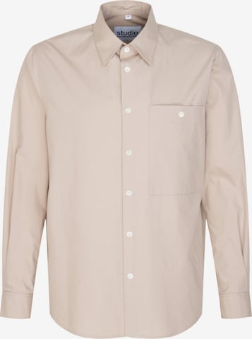 Studio Seidensticker Button Up Shirt 'Studio' in Brown: front