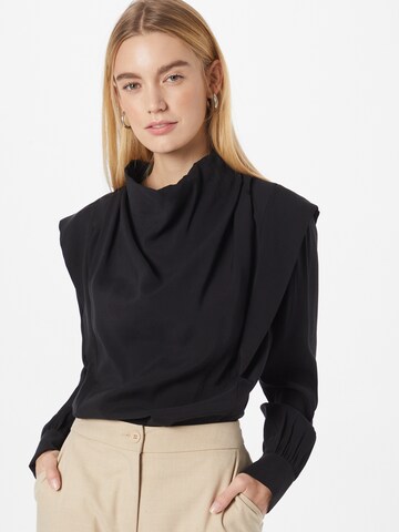 Sisley Blouse in Zwart: voorkant