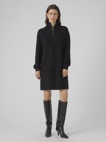 VERO MODA Knitted dress in Black