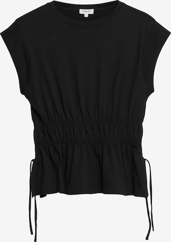 T-shirt s.Oliver en noir : devant