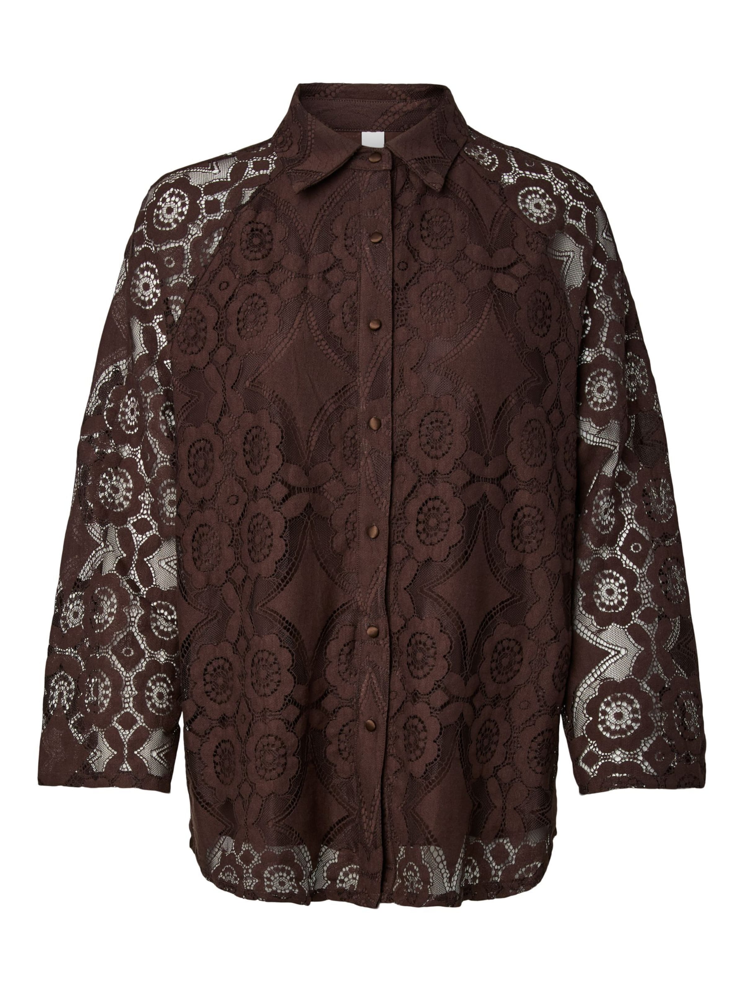 Camicia da donna 'YASAlmi' di YAS in marrone: frontale