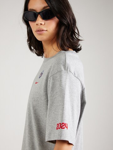 NIKE Performance Shirt 'SUPPORTER' in Grey
