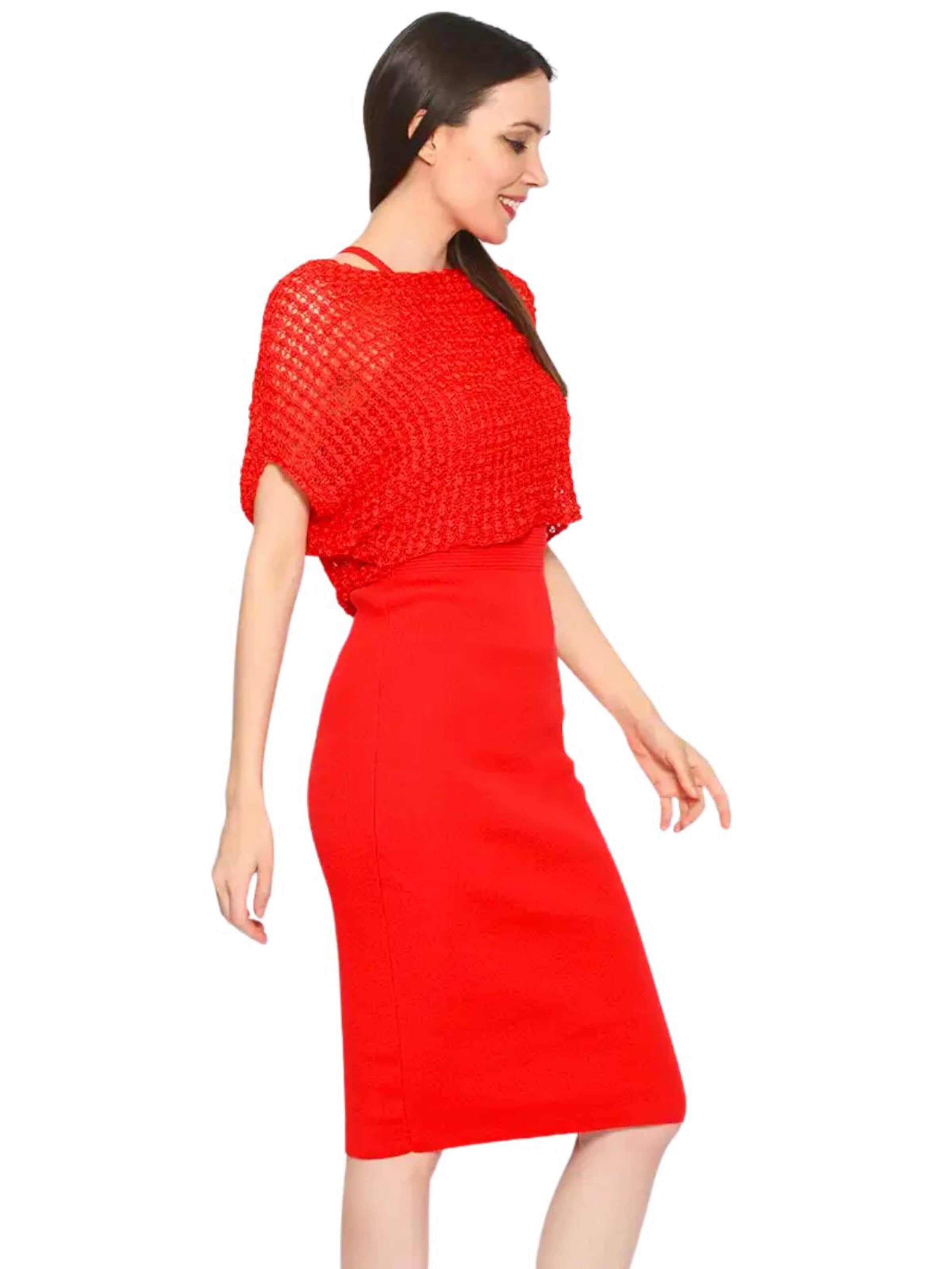 Süel knitwear - Top de punto 'Summer 3D' en rojo
