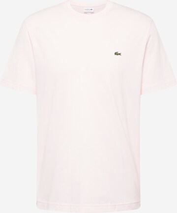 LACOSTE - Ajuste regular Camiseta en rosa: frente