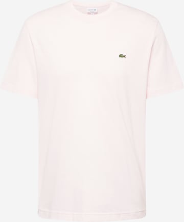 LACOSTE - Ajuste regular Camiseta en rosa: frente