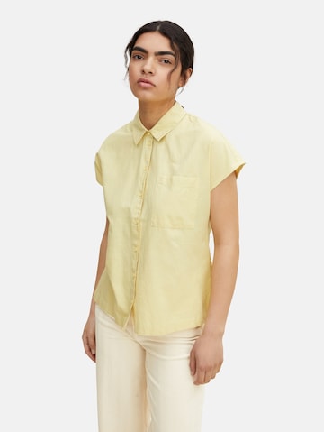 TOM TAILOR DENIM Blouse in Yellow: front