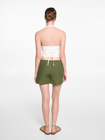 Regular Pantalon 'LINO' MANGO TEEN en vert