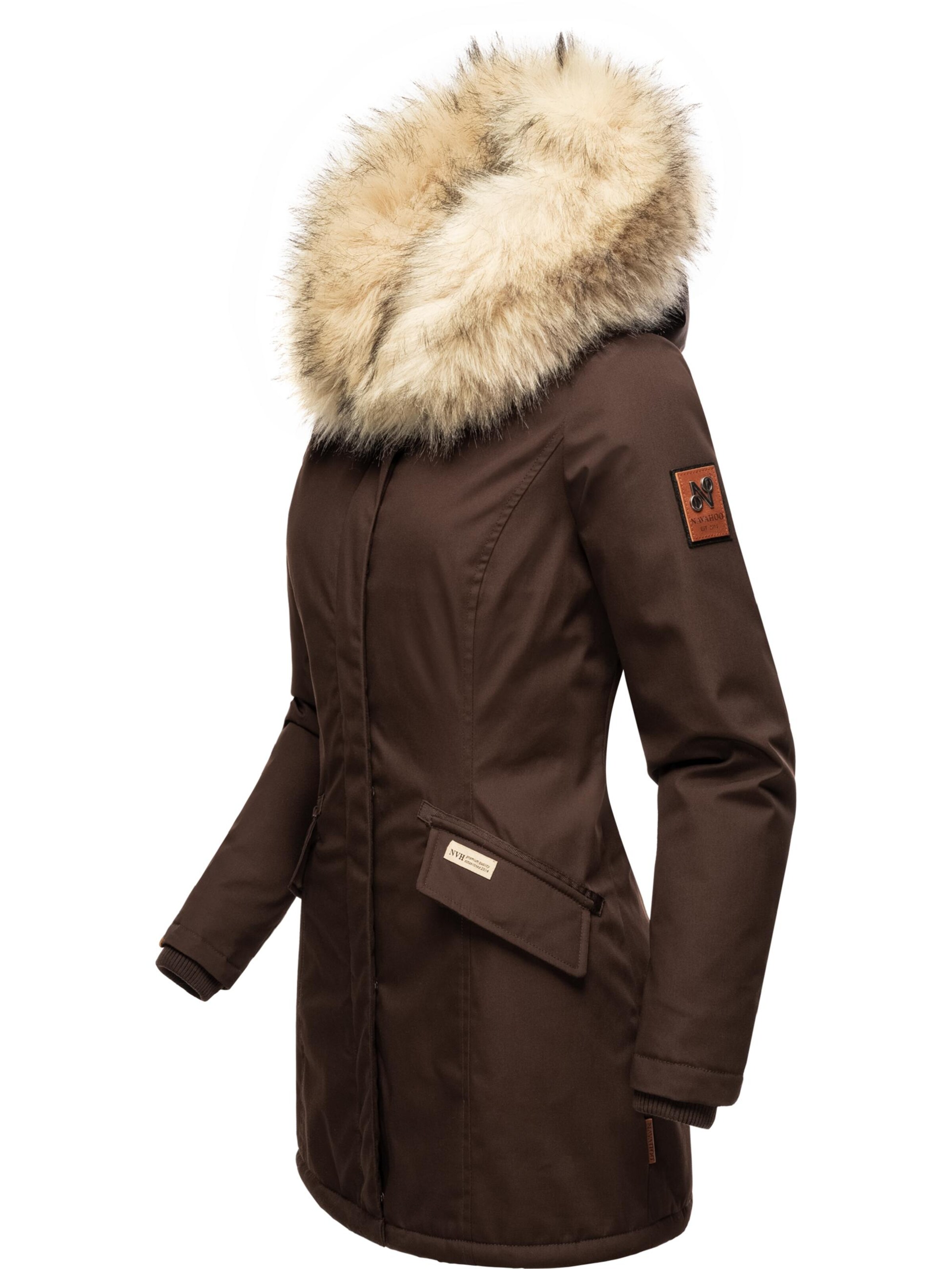 Manteau d’hiver 'Cristal' NAVAHOO en marron