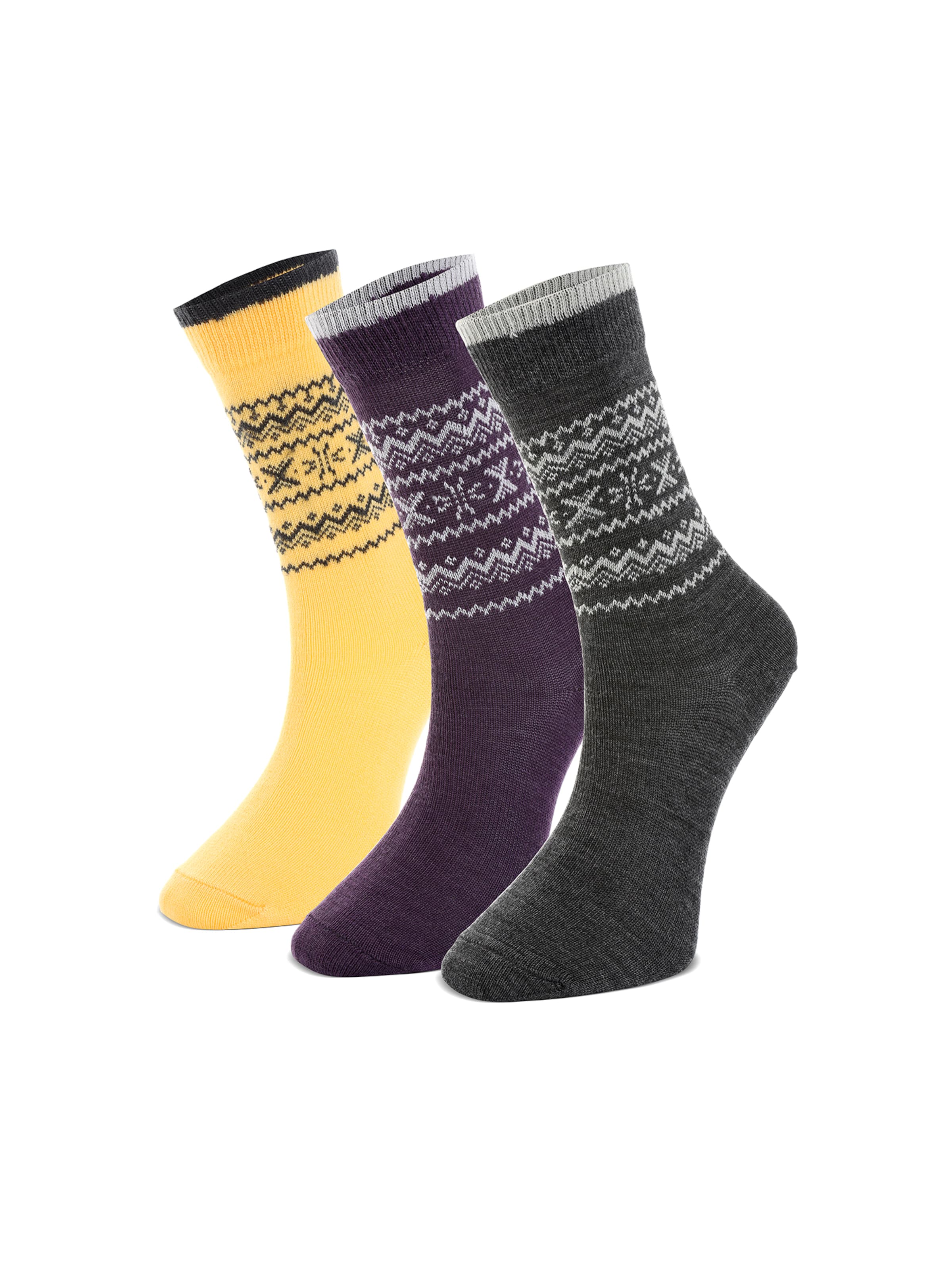 Crea Socks Sokker 'Outdoor Winter' i blandingsfarvet, Produktvisning