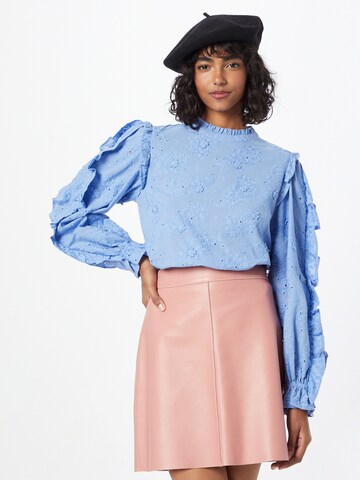 Fabienne Chapot Blouse 'Pien' in Blauw: voorkant