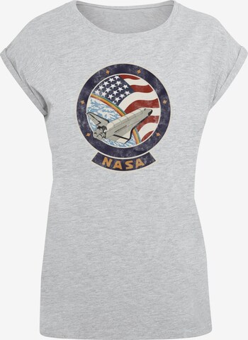 T-shirt 'NASA - Faded' Merchcode en gris : devant