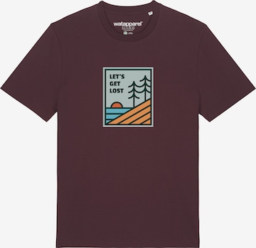 Maglietta 'Let's Get Lost' di Watapparel in rosso: frontale