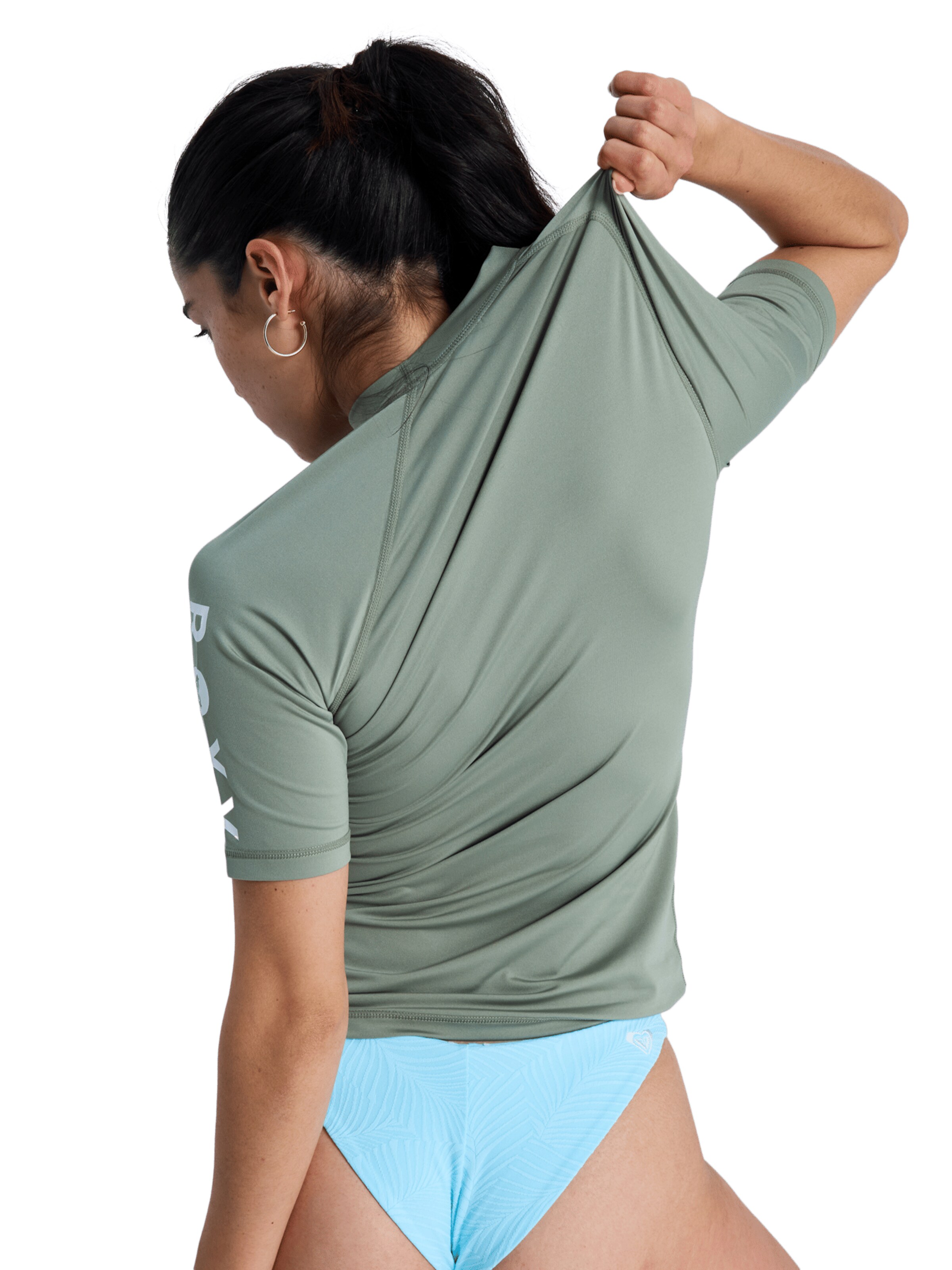 ROXY Performance Shirt 'Whole Hearted' in Green