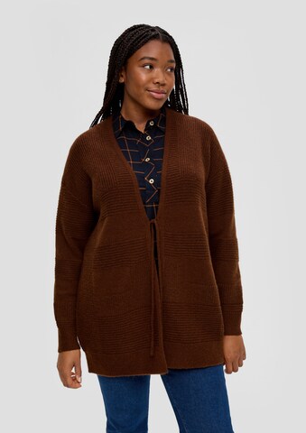 Cardigan TRIANGLE en marron : devant