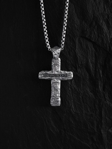 Brelocuri 'GOD PROTECT YOU' de la REYTEL pe argintiu